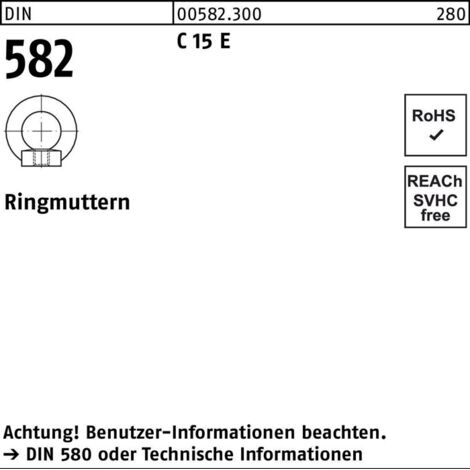 Ringmutter DIN 582 M56 C 15 E 1 Stück