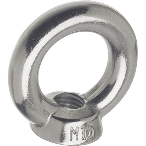 Ringmutter (Ösenmutter) mit metrischem Gewinde ø M 16 mm Ringmutter Edelstahl A4