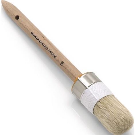 Ringpinsel Größe 8 Borstenlänge 82 mm 20 mm helle Chinaborste roher Holzstiel