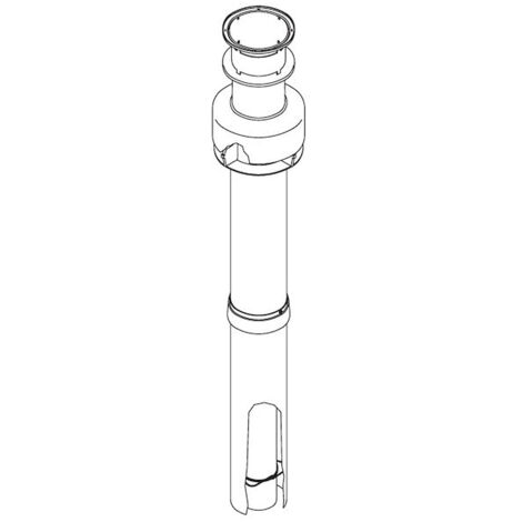 RINNAI Fumisteria fot-hx080-009 kit scaico coassiale verticale con camino bianco codice prod: FOT-HX080-009