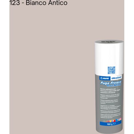 Rinnovo fughe sbiadite ripristinare pavimento ultracare fuga fresca 160 gr colore- bianco antico - 123 - confezione 1