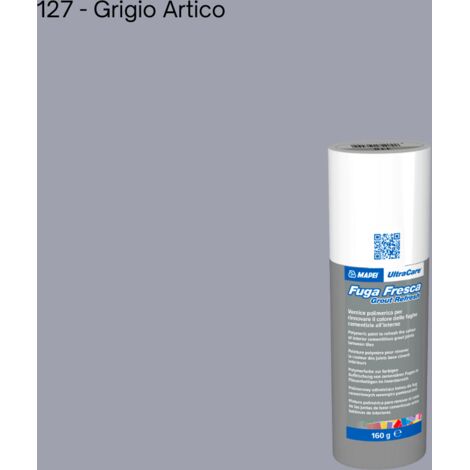 Rinnovo fughe sbiadite ripristinare pavimento ultracare fuga fresca 160 gr colore- grigio artico - 127 - confezione 1