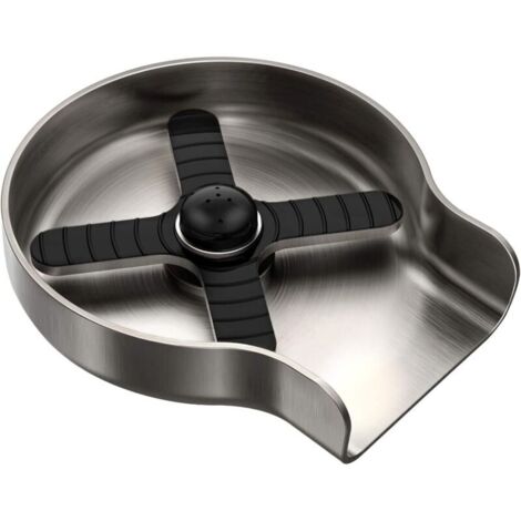 Rinsert en métal pour évier de cuisine, robinet en verre pour évier de cuisine, bouteille de rinçage, accessoires d'évier de cuisine, acier inoxydable, nickel brossé