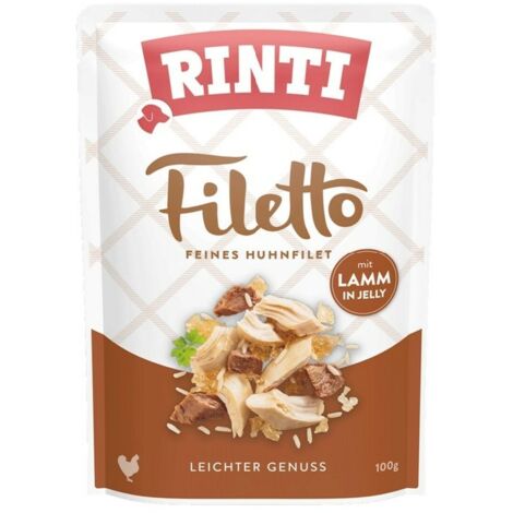 Rinti  Filetto  Filetti di pollo in gelatina - bustina da 100 g - con 100 g di agnello