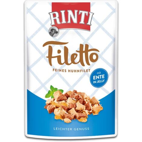 Rinti  Filetto  Hähnchenfilets in Gelee - 100g Beutel - mit Ente 100g