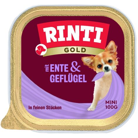 Rinti  Gold Mini  Bandeja 100g - Pato con aves 100g