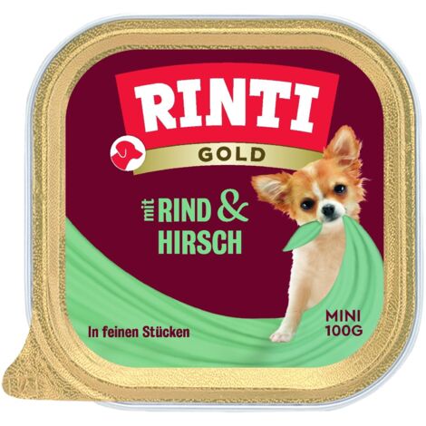 Rinti  Gold Mini  Schale 100g - Hirschfleisch mit Rindfleisch 100g
