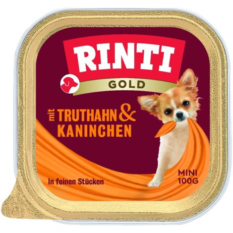 Rinti  Gold Mini  Schale 100g - Truthahn mit Kaninchen 100g