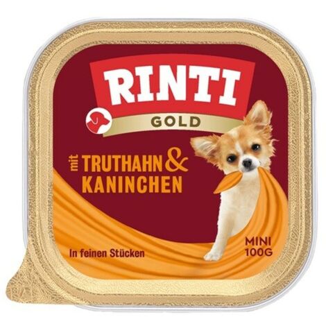 Rinti  Gold Mini  Vassoio 100g - Tacchino con coniglio 100g