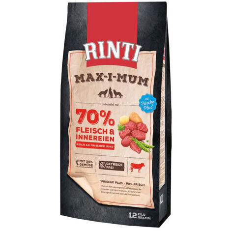 Rinti Max-i-Mum Hundetrockenfutter Adult 12 + 2 kg Rind Trockenfutter