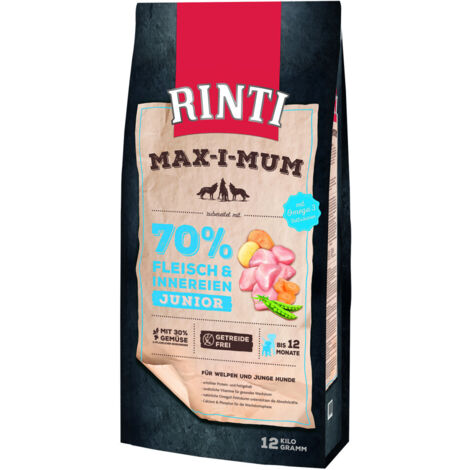 Rinti Max-i-Mum Hundetrockenfutter Junior 12 kg Huhn Trockenfutter Hunde