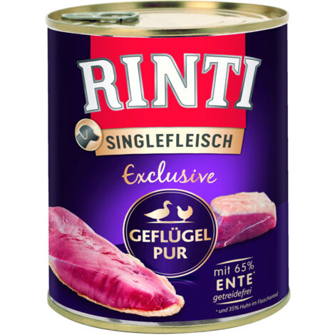 Rinti Singlefleisch Hundenassfutter Adult 800 g Geflügel Pur Nassfutter Hunde