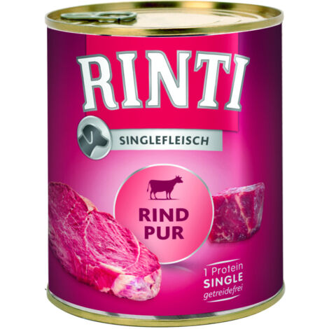 Rinti Singlefleisch Hundenassfutter Adult 800 g Rind Pur Nassfutter
