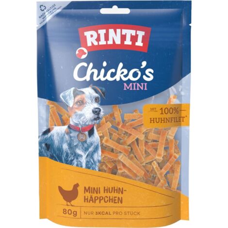 Rinti  Snacks Chicko Mini  Sachet 80g - Poulet 80g
