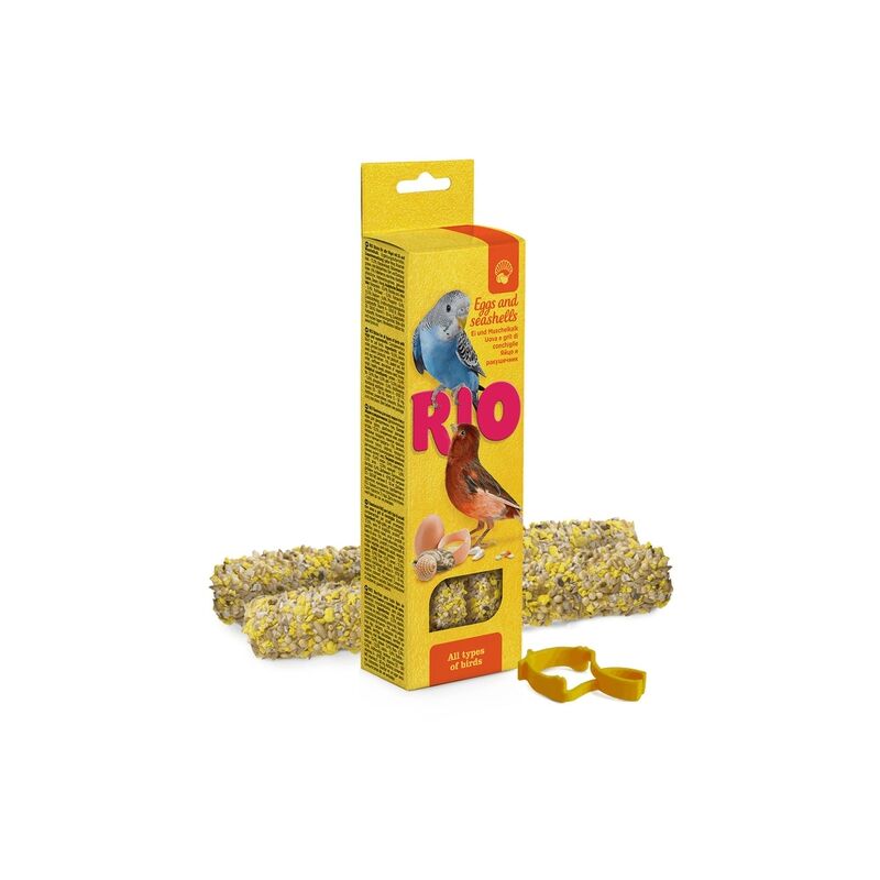 

Barritas con Huevo y Caracoles para Pájaros 2x40gr - RIO