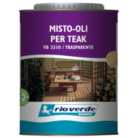 Rioverde Vb 3310 Olio Per Teak 0,750 L Trasparente - 6 Pz