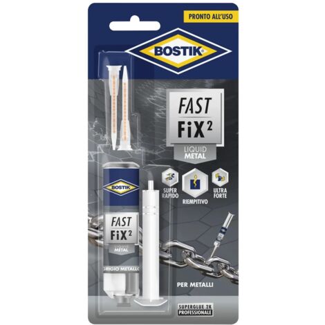 Ripara Metallo Bostik Fast Fix2 Liquid Metal – Colla Bicomponente (10 g)