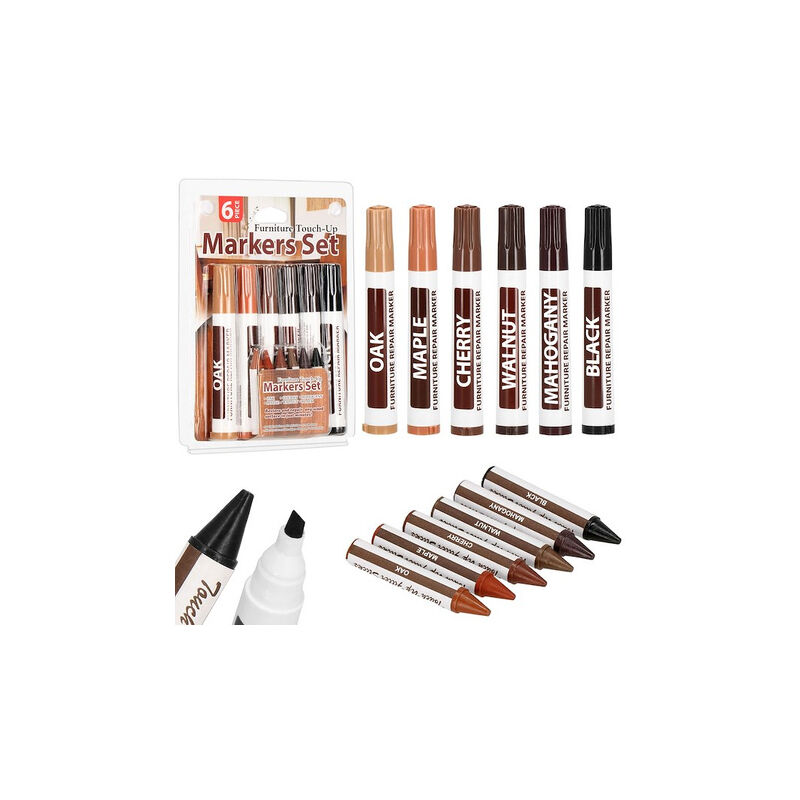 Riparazione di mobili set di pennarelli e cere in