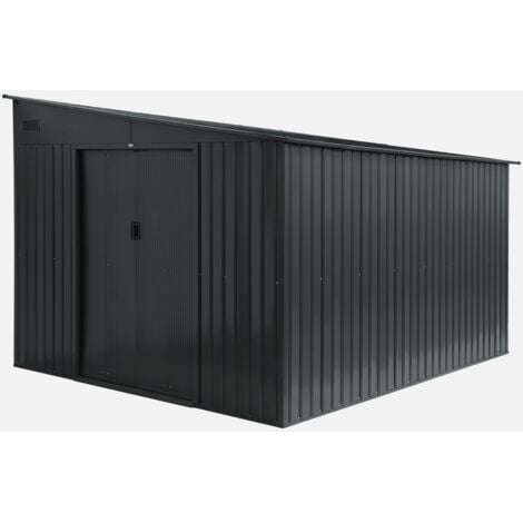 SWEEEK Riparo da giardino in acciaio 8,96m² con kit di ancoraggio