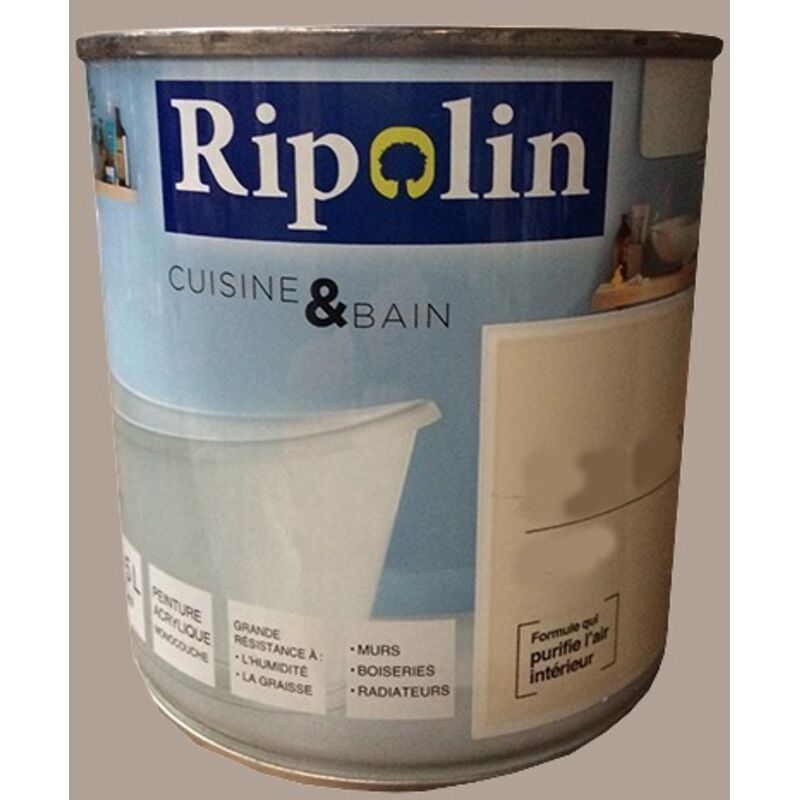 Peinture Acrylique 'Cuisine & Bain' Savane 0,5 l - Ripolin