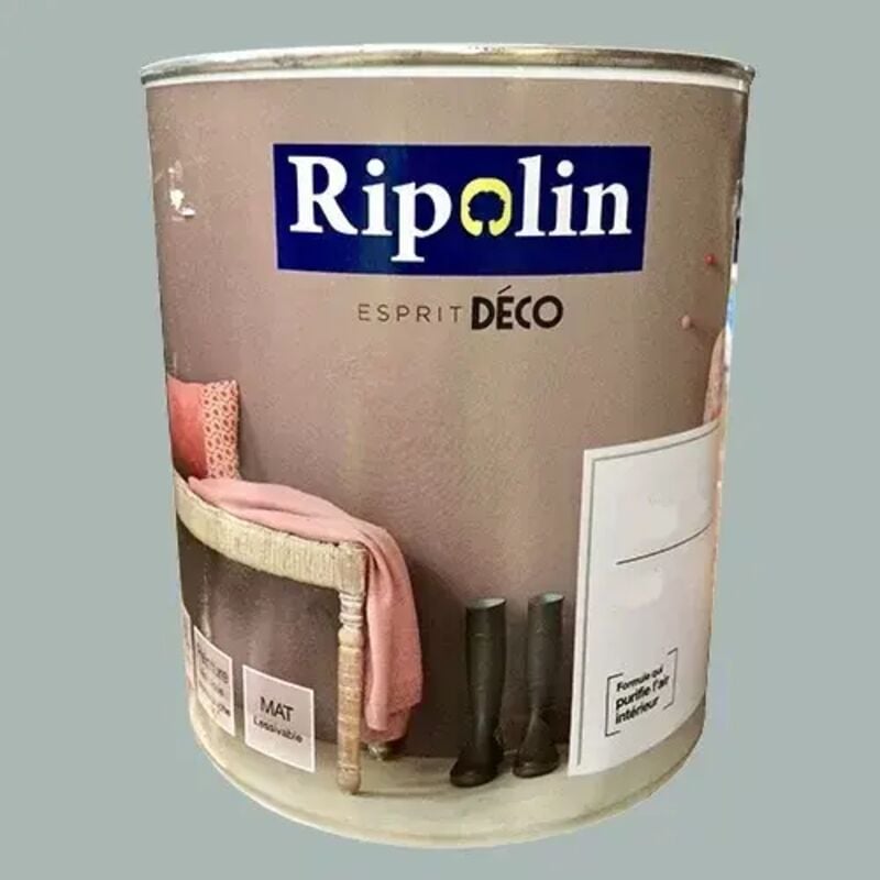 Peinture Esprit Déco Gris roche Mat 1 l - Ripolin