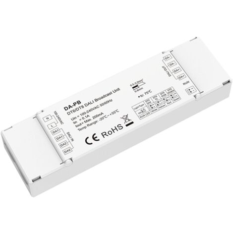 Ripetitore DALI Broadcast DT6/DT8 con sorgente BUS integrata SKYDANCE DA-PB Bianco