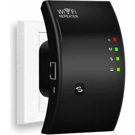 Ripetitore WiFi, potente amplificatore WiFi, extender WiFi N300, amplificatore di segnale WiFi, 1 porta Ethernet, copre fino a 200㎡, facile da installare, compatibile con tutti i decoder Internet TRIM