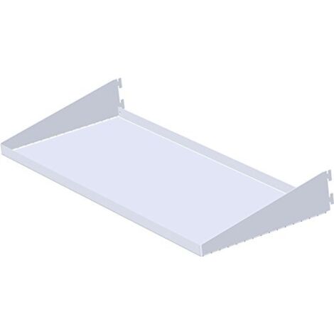 Ripiani multiuso, reversibili, con reggimensole integrate - bianco - 2 pz.