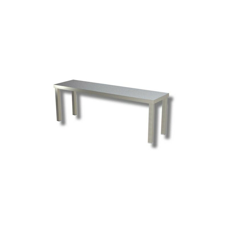 Ripiano 120x35x40 mensola singola acciaio inox