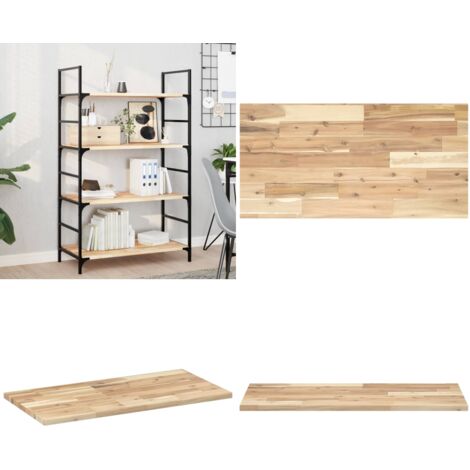Ripiano a Parete 100x40x2 cm Legno Massello Acacia Non Trattato - Ripiano in legno - Scaffale galleggiante