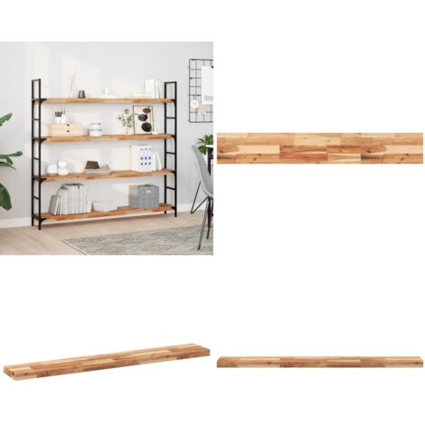 Ripiano a Parete 160x20x4cm Legno Massello Acacia Rifinito Olio - Ripiano in legno - Acacia