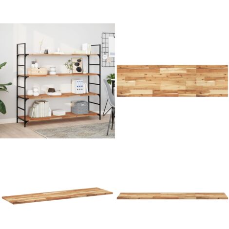Ripiano a Parete 160x40x2cm Legno Massello Acacia Rifinito Olio - Ripiano in legno - Scaffale in acacia
