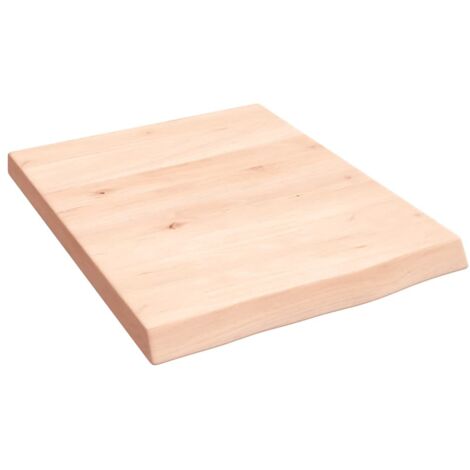 Ripiano a Parete 40x50x4 cm Legno Massello Rovere Non Trattato