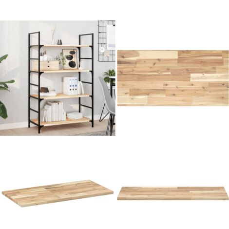 Ripiano a Parete 60x40x2 cm Legno Massello Acacia Non Trattato - Ripiano in legno - Scaffale galleggiante
