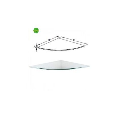 Ripiano Bolis Italia Vitra trasparente 35 x 35 x 0,6 cm