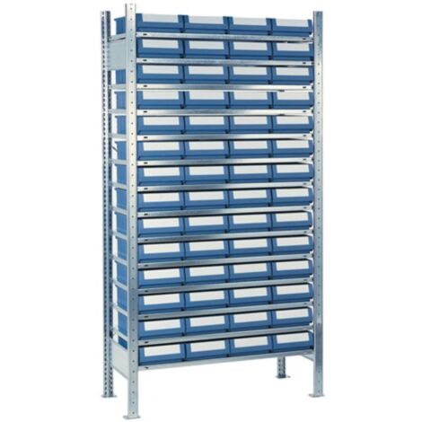 Ripiano Bolt A2000xL1000xP500mm ripiano base 14 ripiani in acciaio 56 x 8