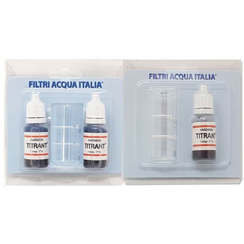 Image of Filtri Acqua Italia Filtri Acqua Italia Titrant 3 Kit Analisi Durezza Acqua (Gradi Francesi) - Tester Durezza Reagente Unico