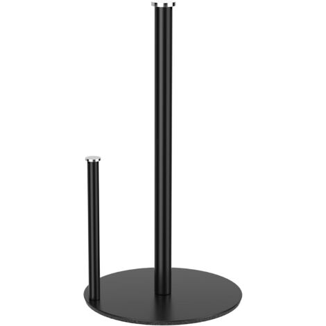 Ripiano da cucina su ruote, nero, verticale, standard e grande, per cucine, tavoli da pranzo e piani di lavoro, non richiede forature, per riporre e organizzare gli utensili da cucina.