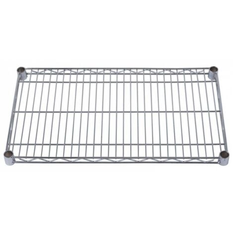 HOMEGARDEN Ripiano in filo cromato per scaffale scaffali componibile america cm 46x76