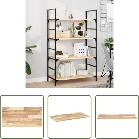 Ripiano in legno -  Ripiano a Parete 100x40x2 cm Legno Massello Acacia Non Trattato
