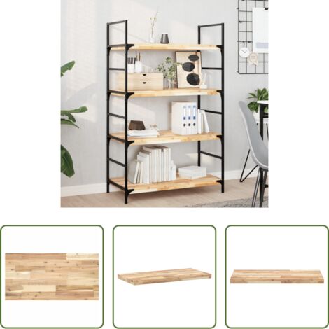 Ripiano in legno -  Ripiano a Parete 100x40x4 cm Legno Massello Acacia Non Trattato