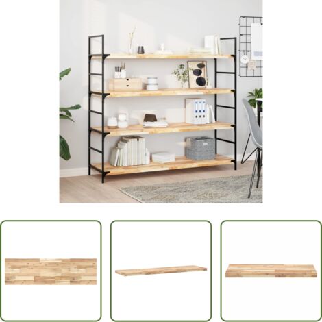 Ripiano in legno -  Ripiano a Parete 160x40x4 cm Legno Massello Acacia Non Trattato