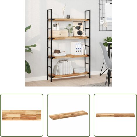 Ripiano in legno -  Ripiano a Parete 80x20x4 cm Legno Massello Acacia Rifinito Olio
