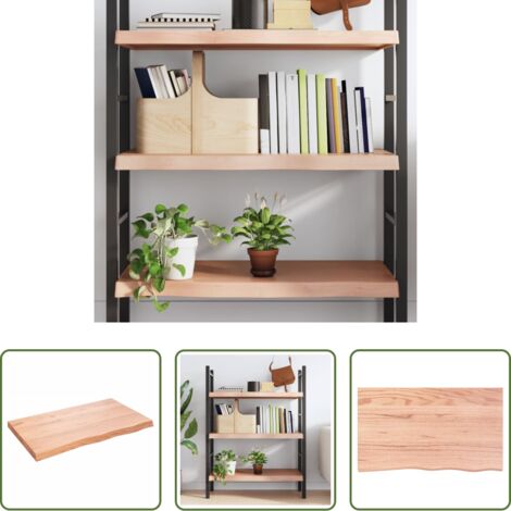 Ripiano in rovere -  Ripiano Muro Marrone 100x60x(2-6) cm Massello Rovere Trattato