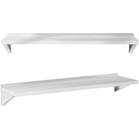 Ripiano Mensole da parete Acciaio inox 150 x 40 cm 80 kg