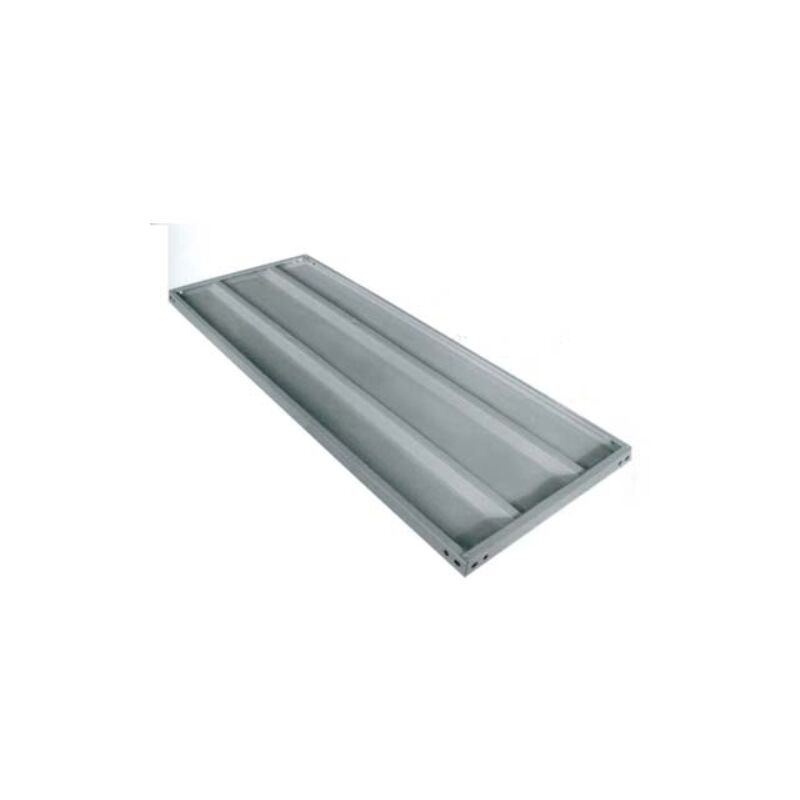 Image of Ripiano metallico rinforzo doppio Prometal acciaio vern grigio cm 90x50 (5 pezzi) Prometal