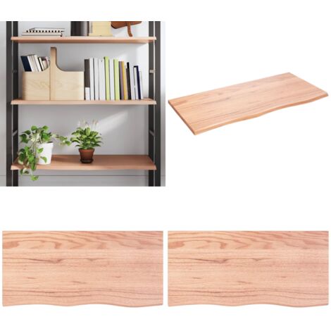 Ripiano Muro Marrone Chiaro 100x50x2cm Massello Rovere Trattato - Ripiano in legno - Ripiano in rovere