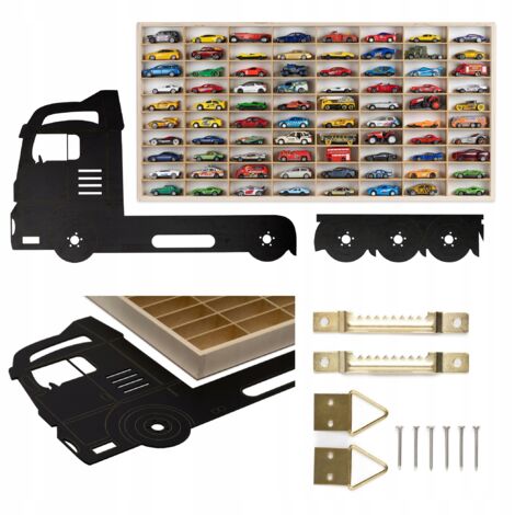 RIPIANO PER AUTO HOT WHEELS, 80 POSTI PER AUTO, CAMION, CARICATORI