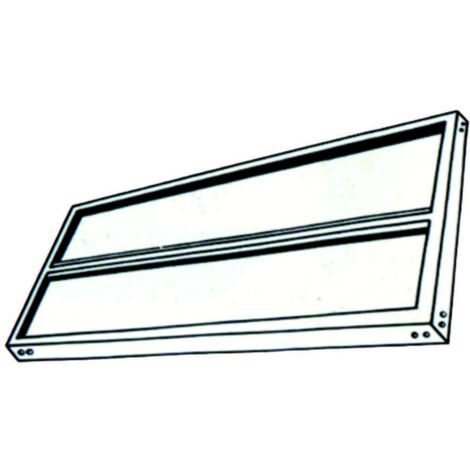 Ripiano unificato rinforzato Prometal 50x100 cm per scaffale versione a bullone colore grigio