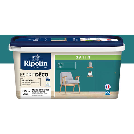 RIPOLIN ESPRIT DÉCO MULTI SUPPORTS BLEU POP satiné 2,5L